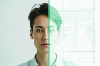 Comparison of qualitative human elements and quantitative data charts